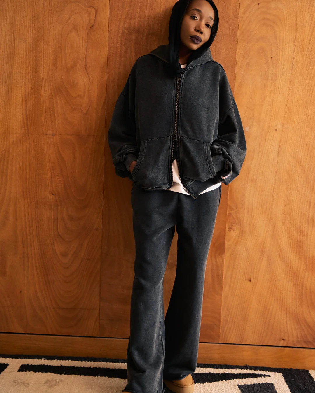 Lark Sweatpants - Black Wash - Image 5