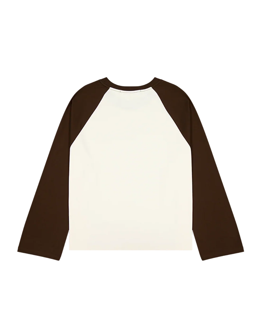 Crew Raglan Jersey- Cream/Brown - Cream/Brown - Image 2