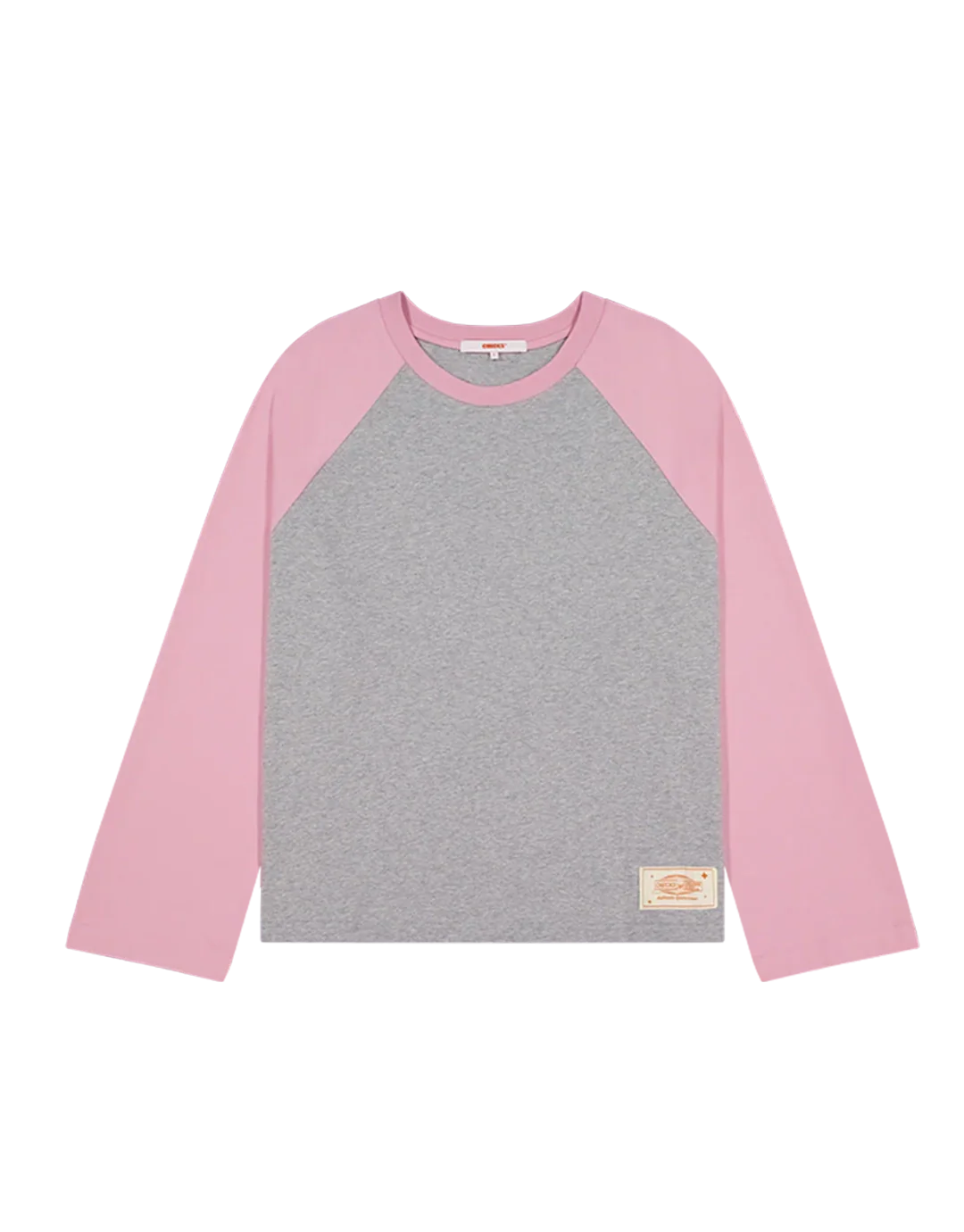 Crew Raglan Jersey - Grey/Pink - Image 3