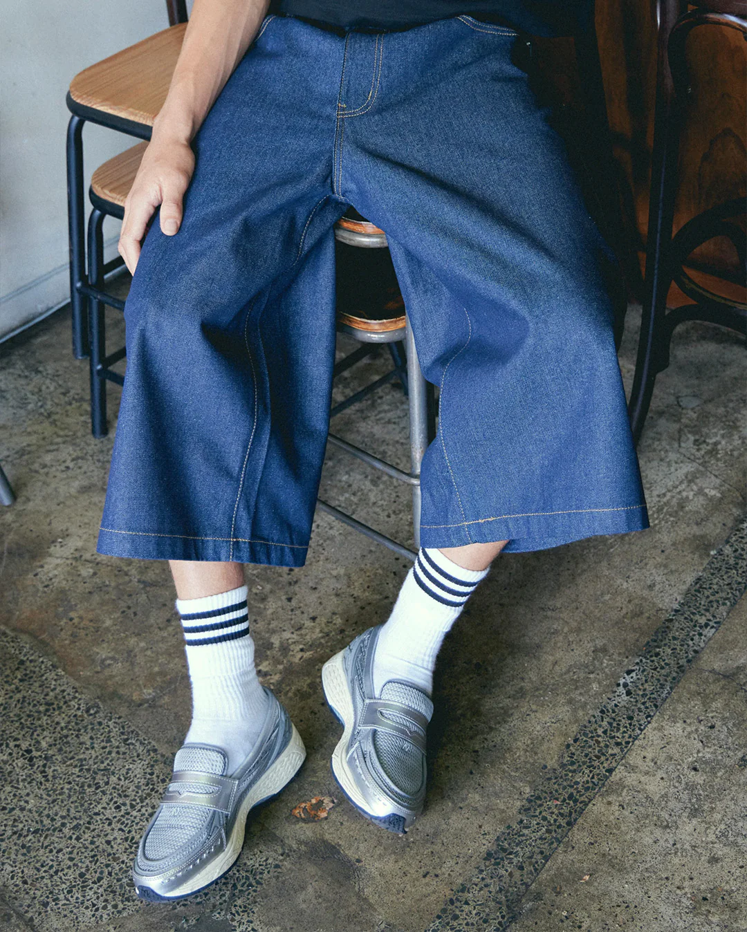 Roots Shorts - Indigo