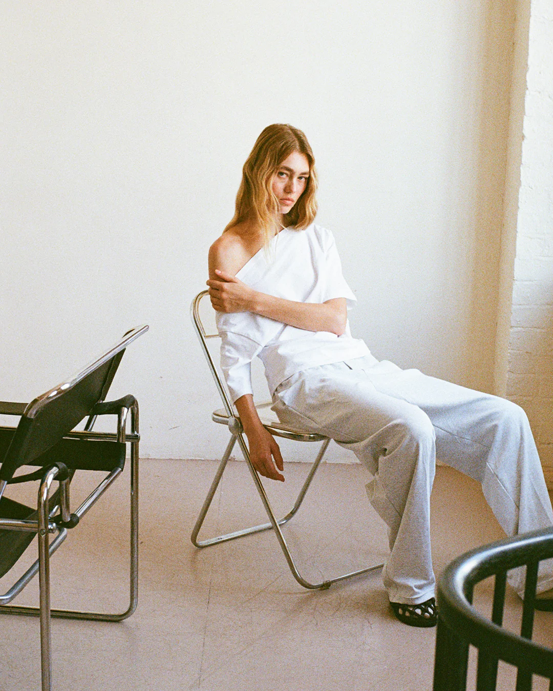Asymmetrical Top - White - Image 4