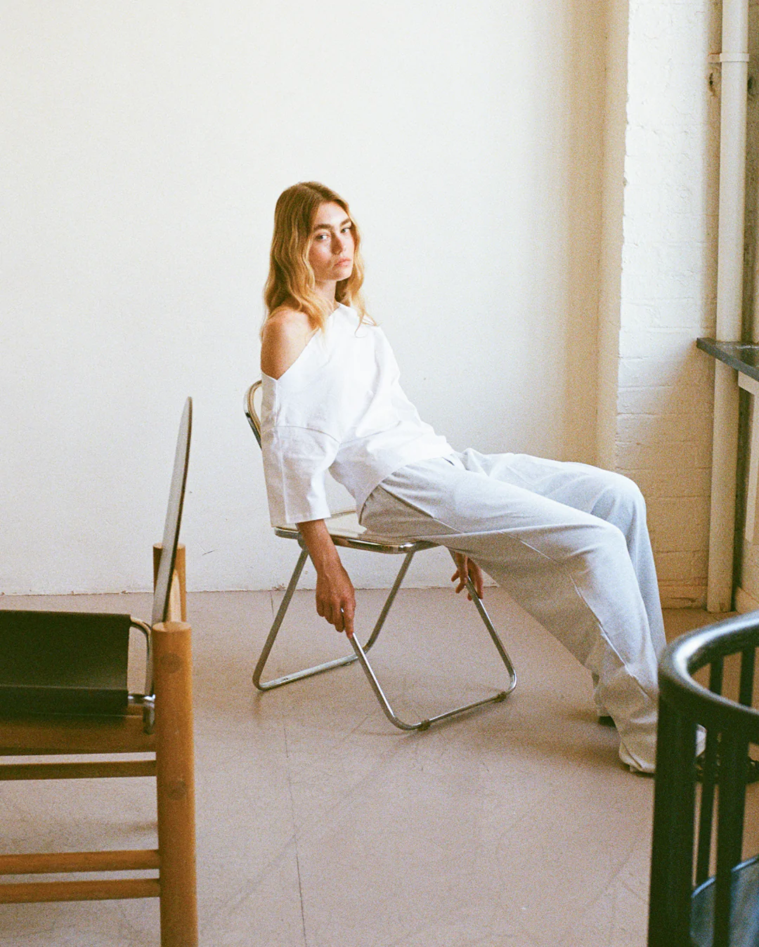 Asymmetrical Top - White - Image 5