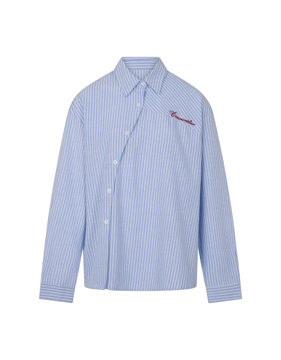 Cortez Shirt - Sky/Maroon Stripe - Image 7