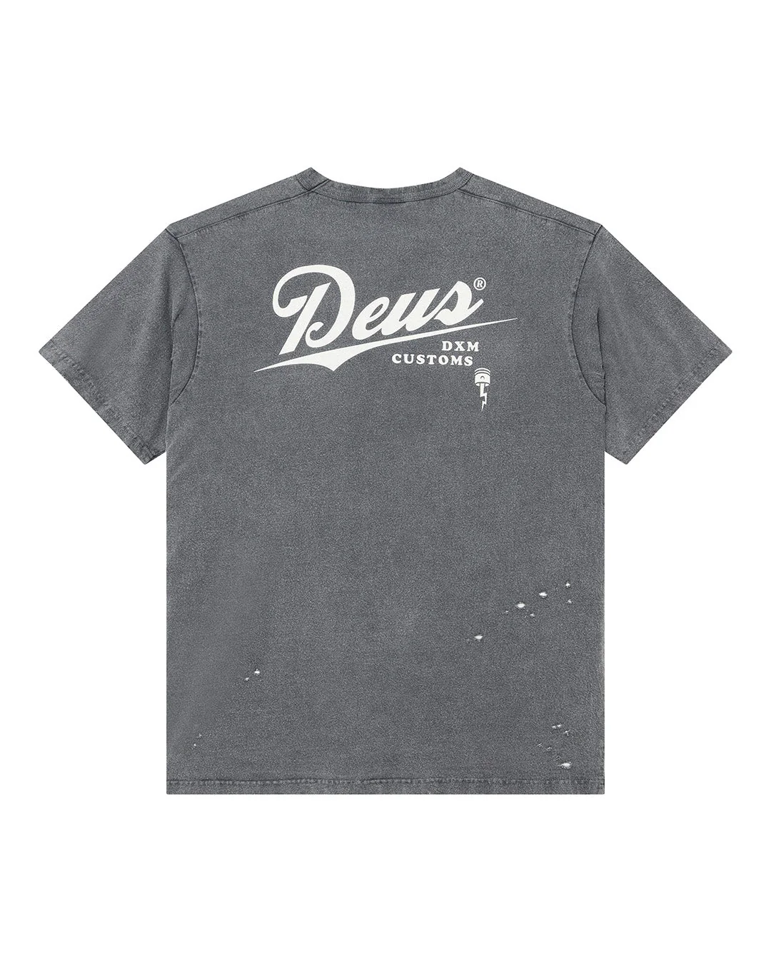 Damaged Dyed Tee - Charcoal - Image 3