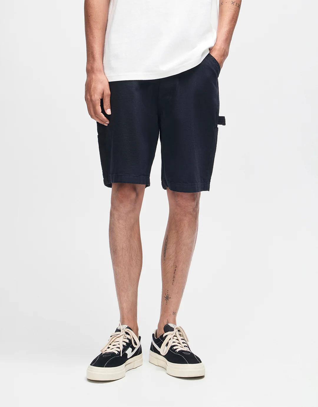 Big Fella Chambray Shorts - Black