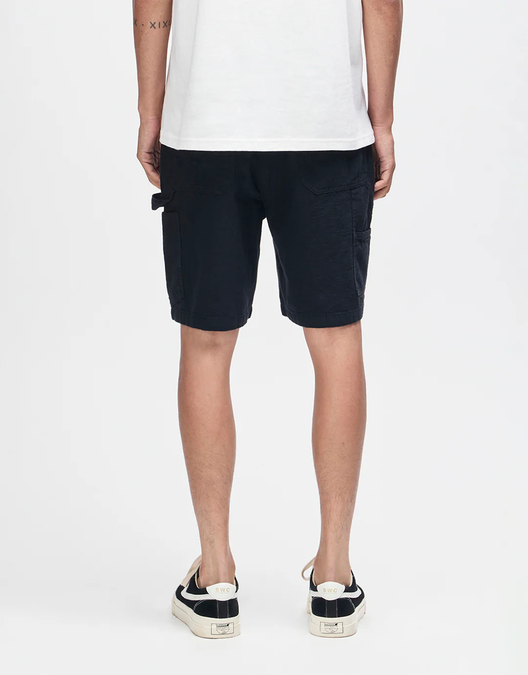 Big Fella Chambray Shorts - Black - Image 2