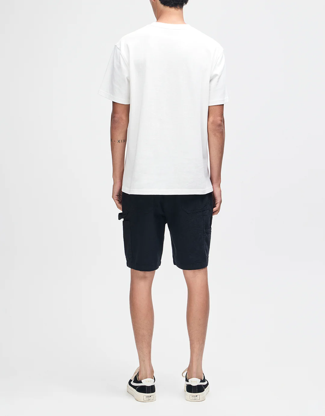 Big Fella Chambray Shorts - Black - Image 5