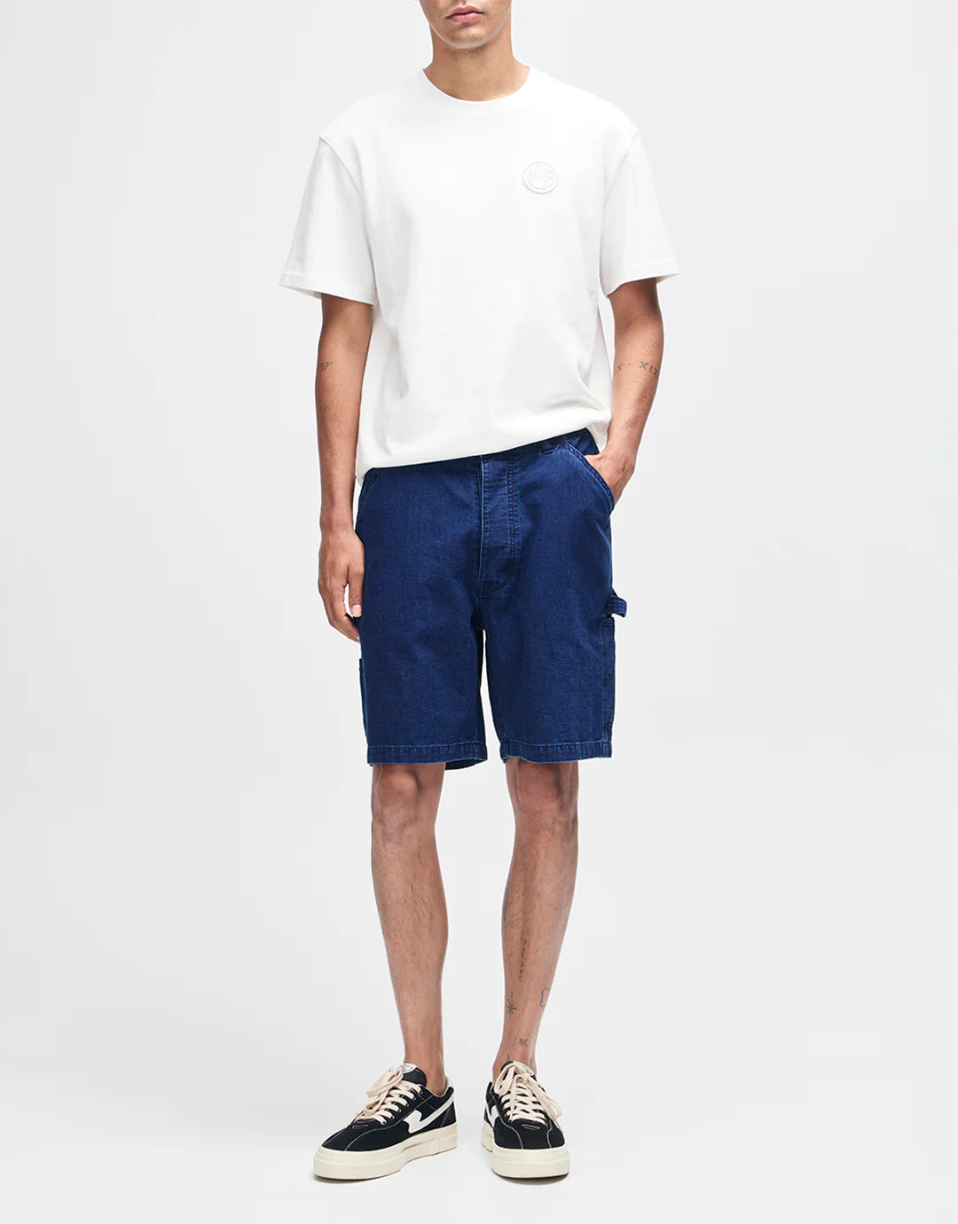 Big Fella Chambray Shorts - Indigo - Image 6