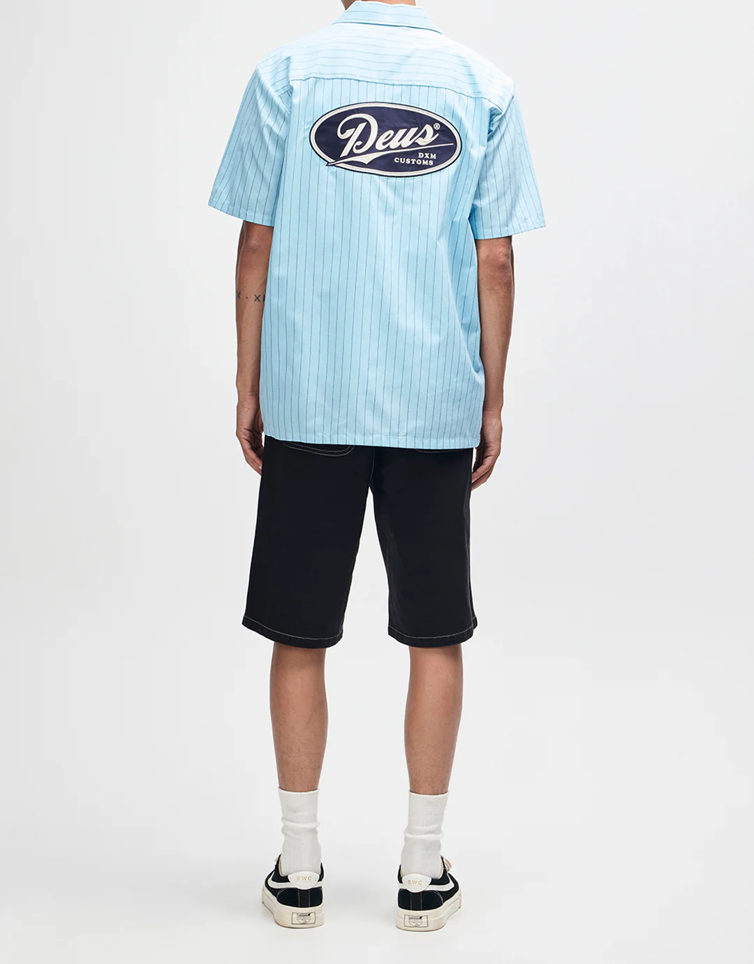 Forecourt Stripe Shirt - Sky Blue - Image 5