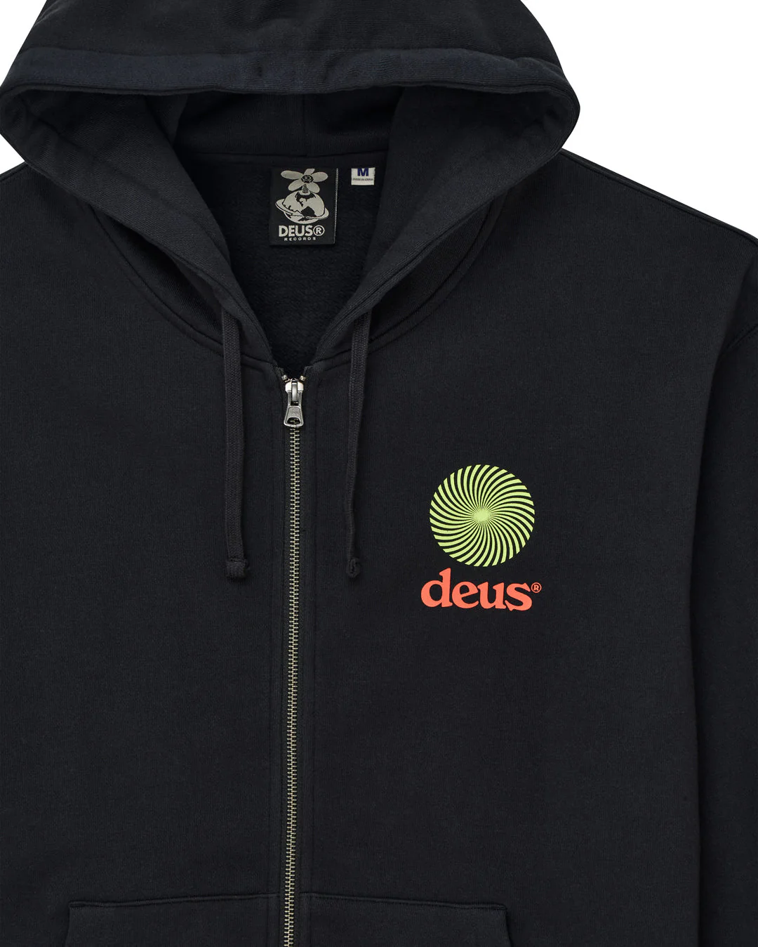 Strata Zip Hoodie - Black - Image 3