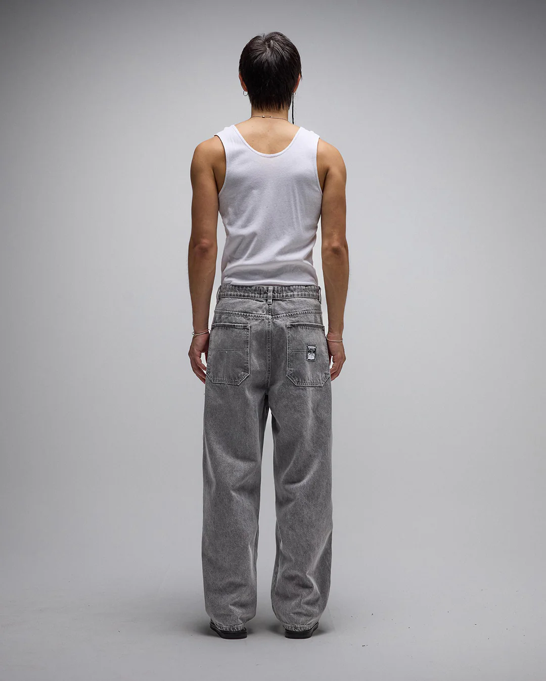 Distend Denim Pant - Washed Grey - Image 4