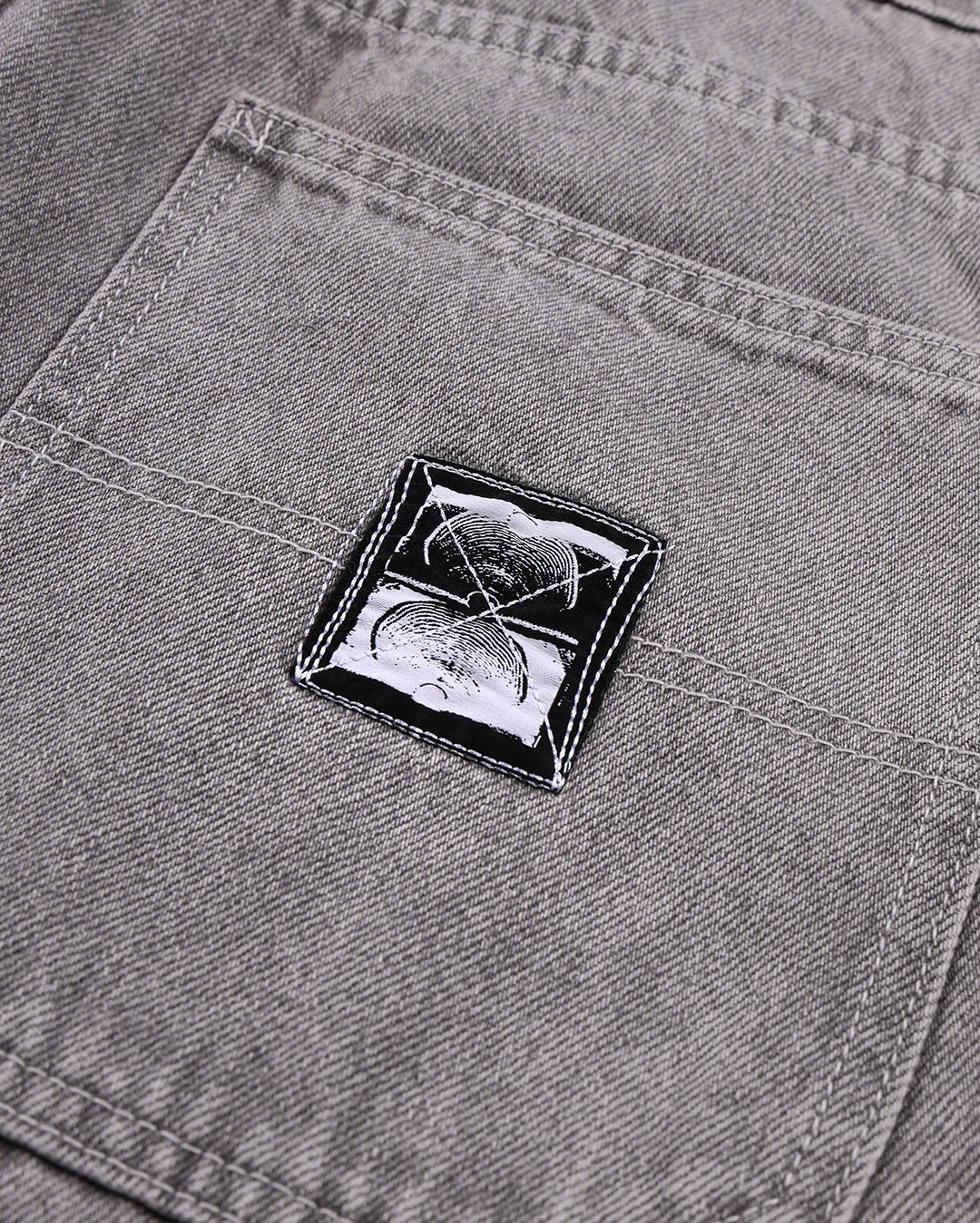 Distend Denim Pant - Washed Grey - Image 8