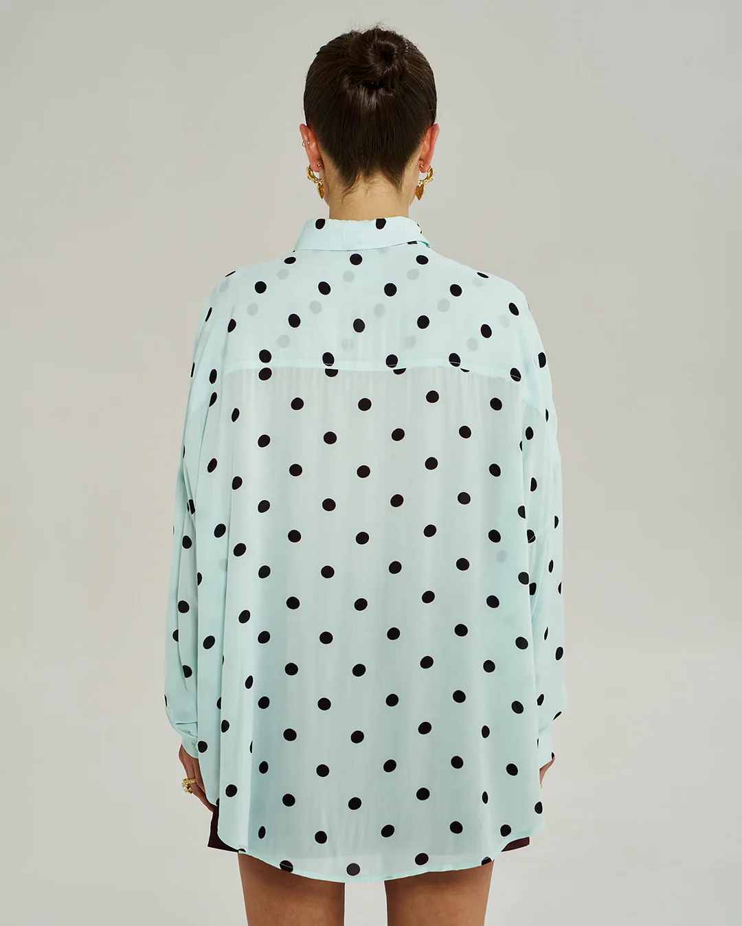 Dotty Long Sleeve Shirt - Pinot Drop - Image 3