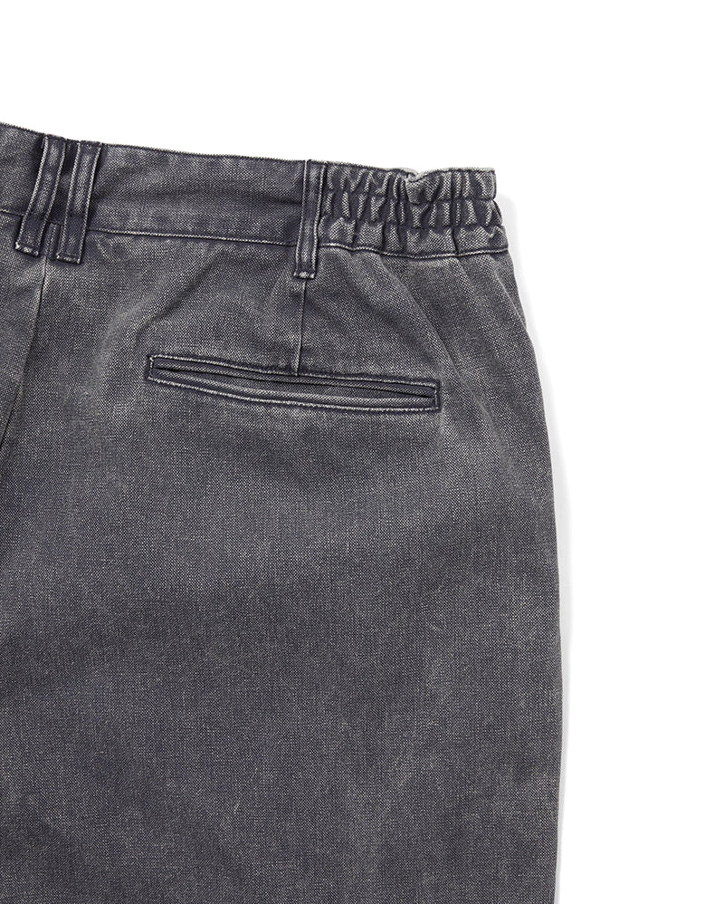 Double Pleated Wide Pant - Navy - Image 3