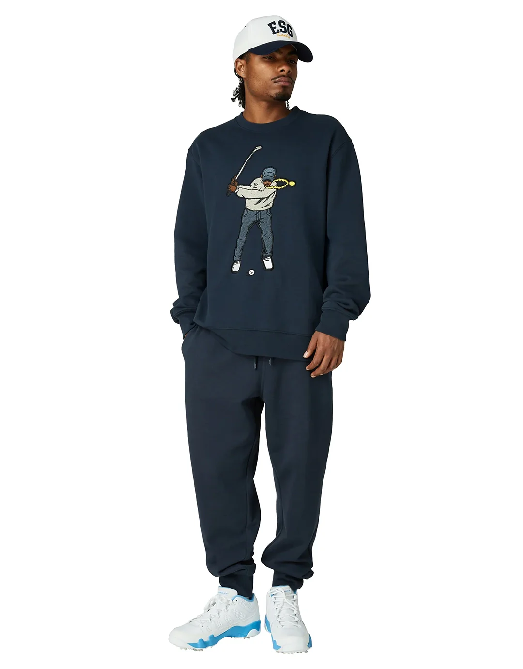 Core Fleece Swingman Crew - Midnight Navy - Image 6