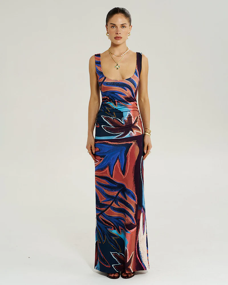 Emma Maxi Dress - Bordeaux