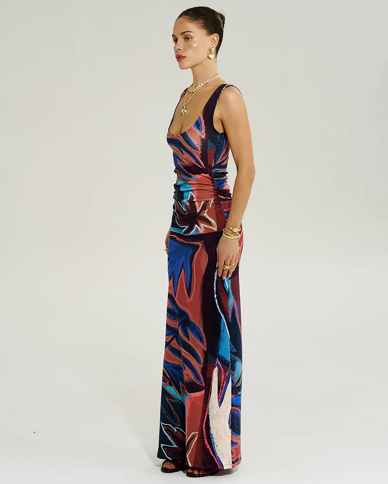 Emma Maxi Dress - Bordeaux - Image 2