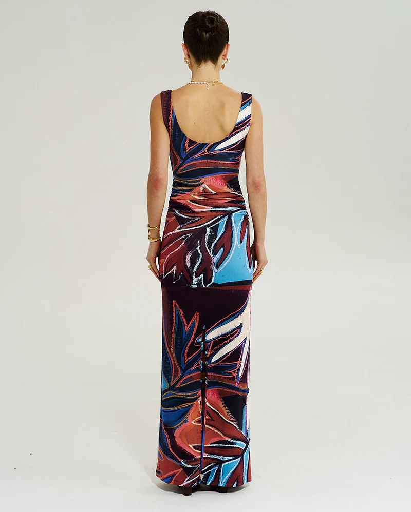 Emma Maxi Dress - Bordeaux - Image 3