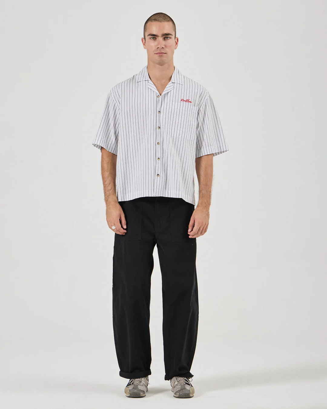 Ezy Barrel Work Canvas Roll Pants - Black - Image 2