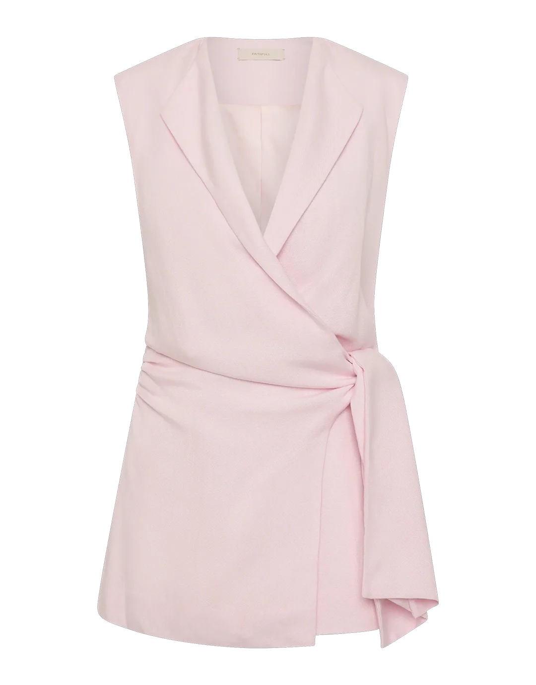 Jagger Wrap Vest - Pale Pink - Image 7
