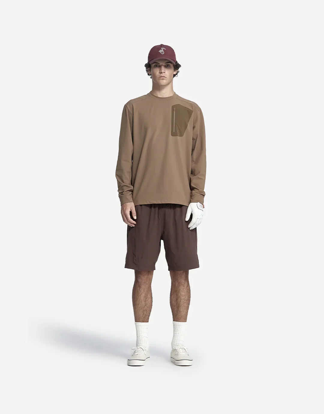 Windblocker Long Sleeve Crew - Olive - Image 4