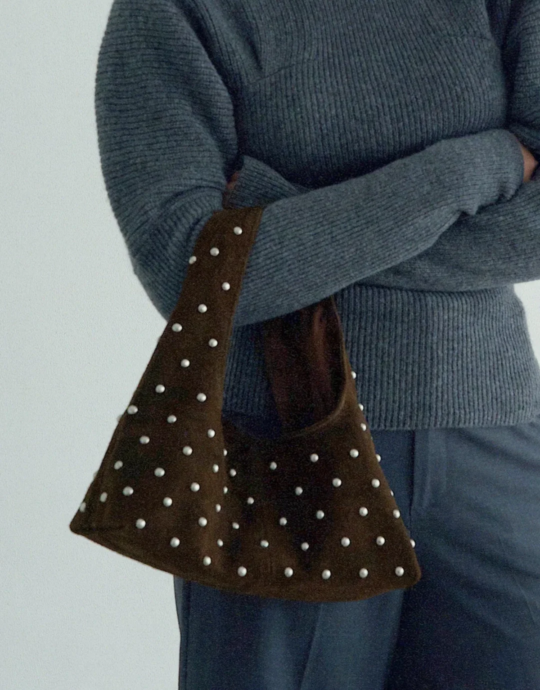 Sora Bag - Chocolate Suede - Image 3