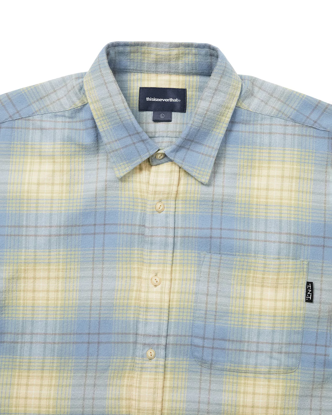 Flannel Check Shirt - Yellow - Image 3