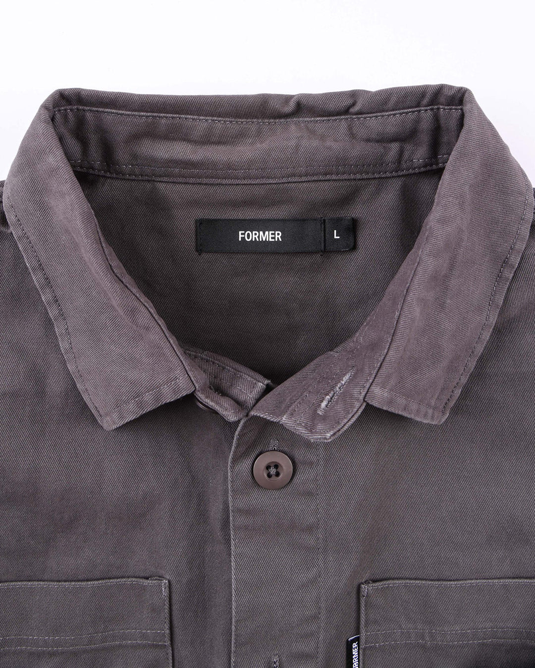 Legacy Long Sleeve Overshirt - Pepper - Image 3