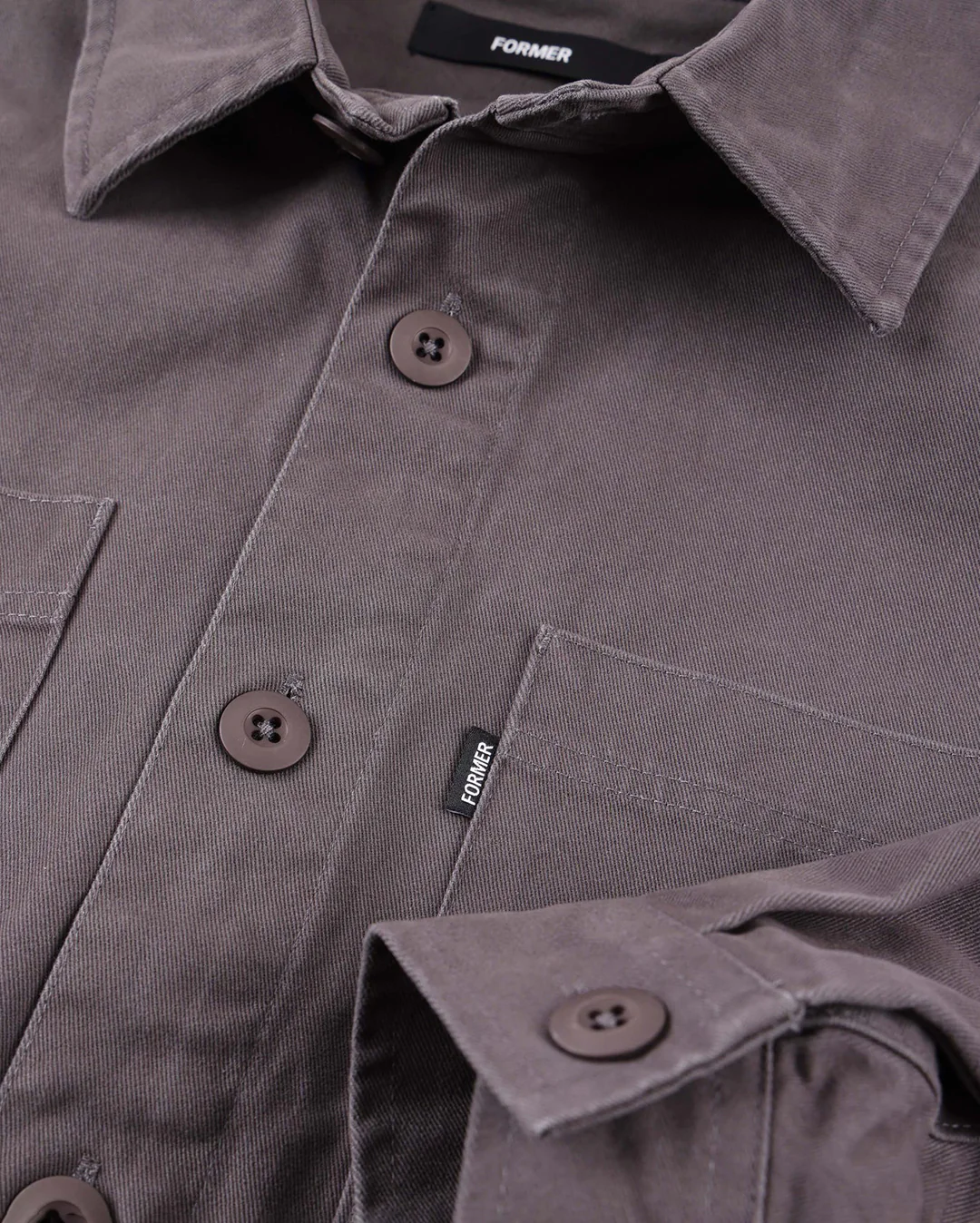 Legacy Long Sleeve Overshirt - Pepper - Image 4