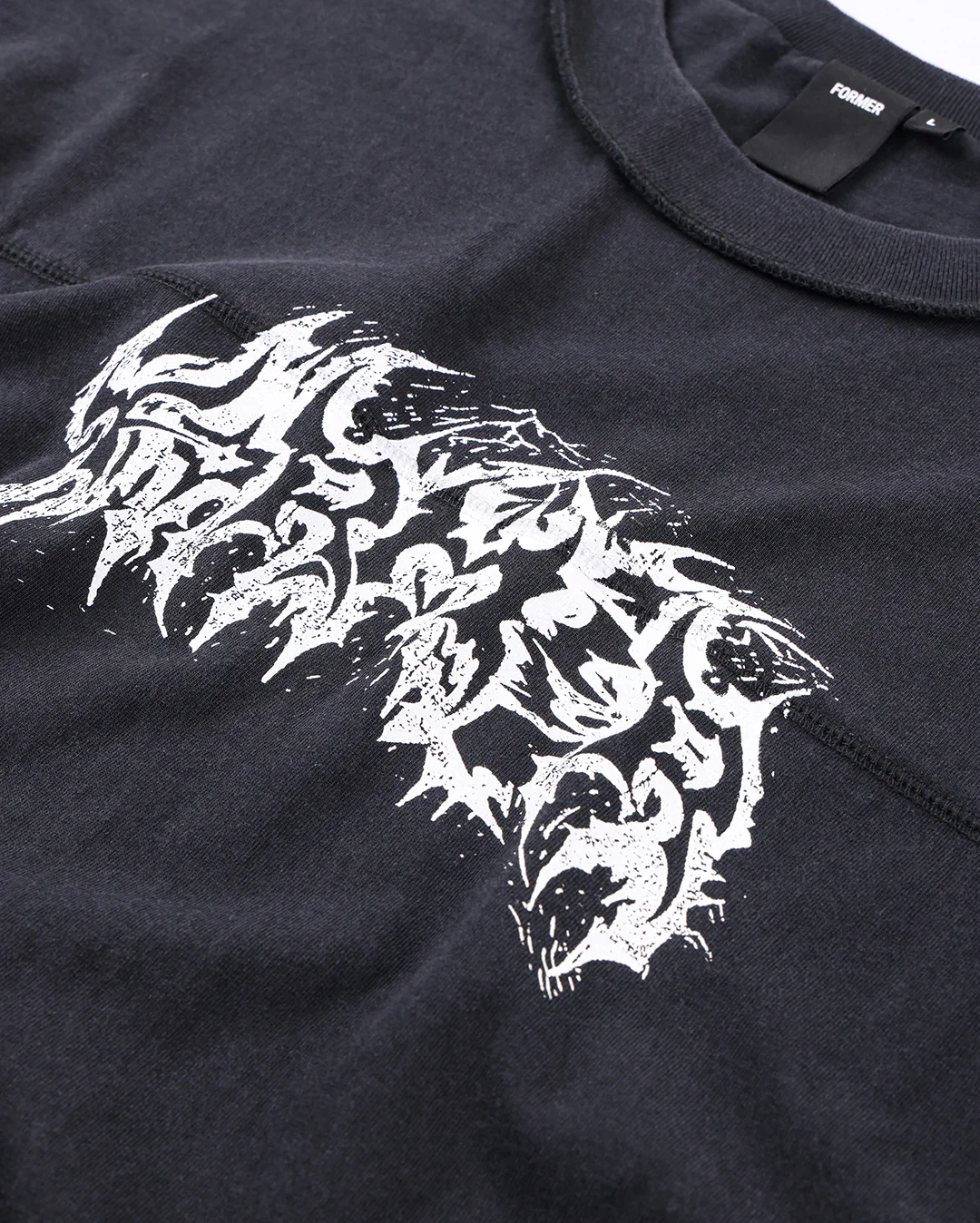 Praise Long Sleeve T-Shirt - Washed Black - Image 5
