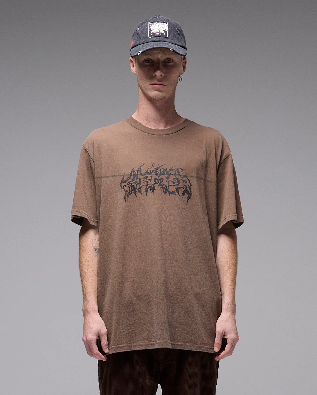 Praise T-Shirt - Washed Choc
