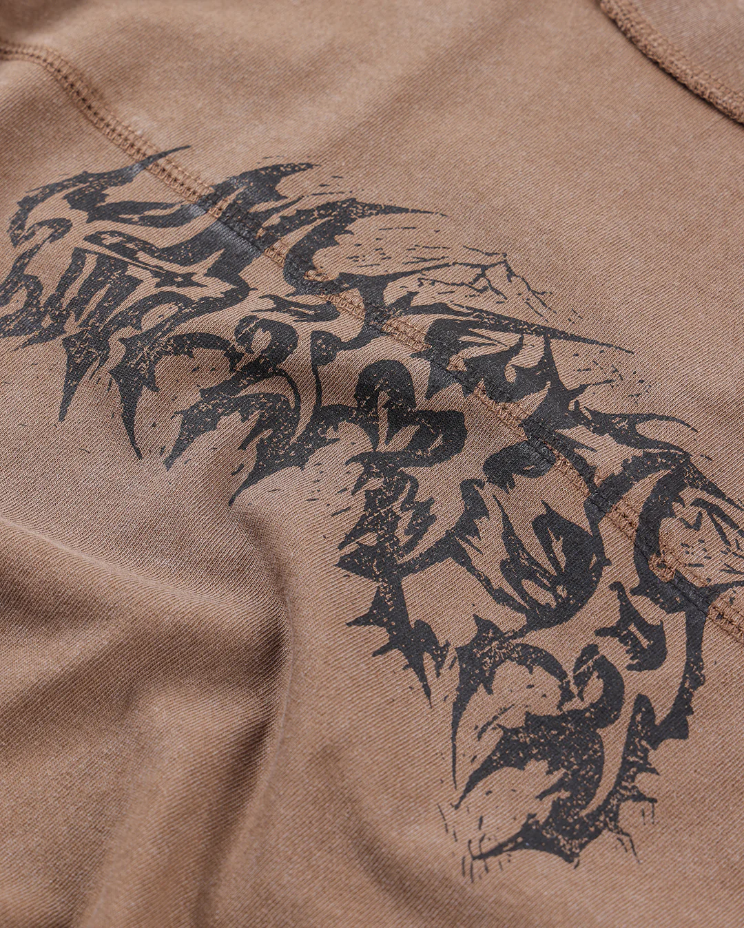 Praise T-Shirt - Washed Choc - Image 4