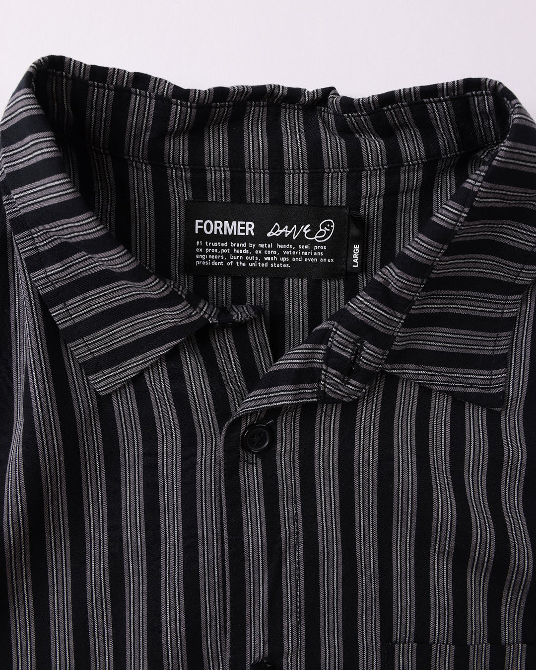 Reynolds Stripe Short Sleeve Shirt - Midnight - Image 3