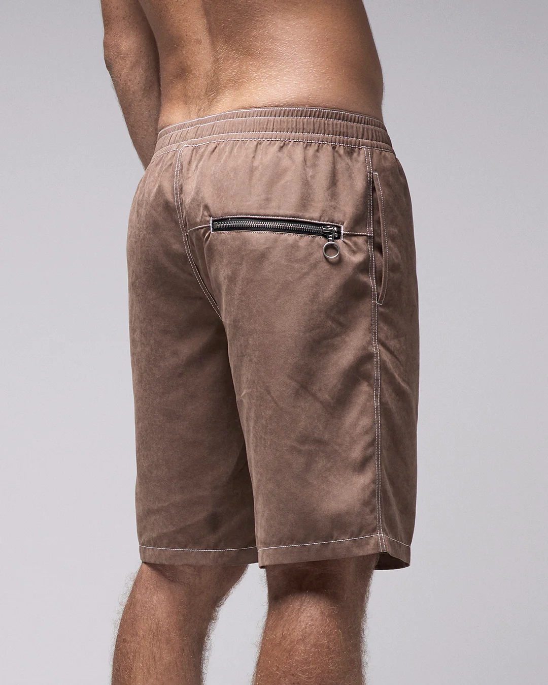 Swans Cargo 21" Swim Shorts - Chocolate - Image 4