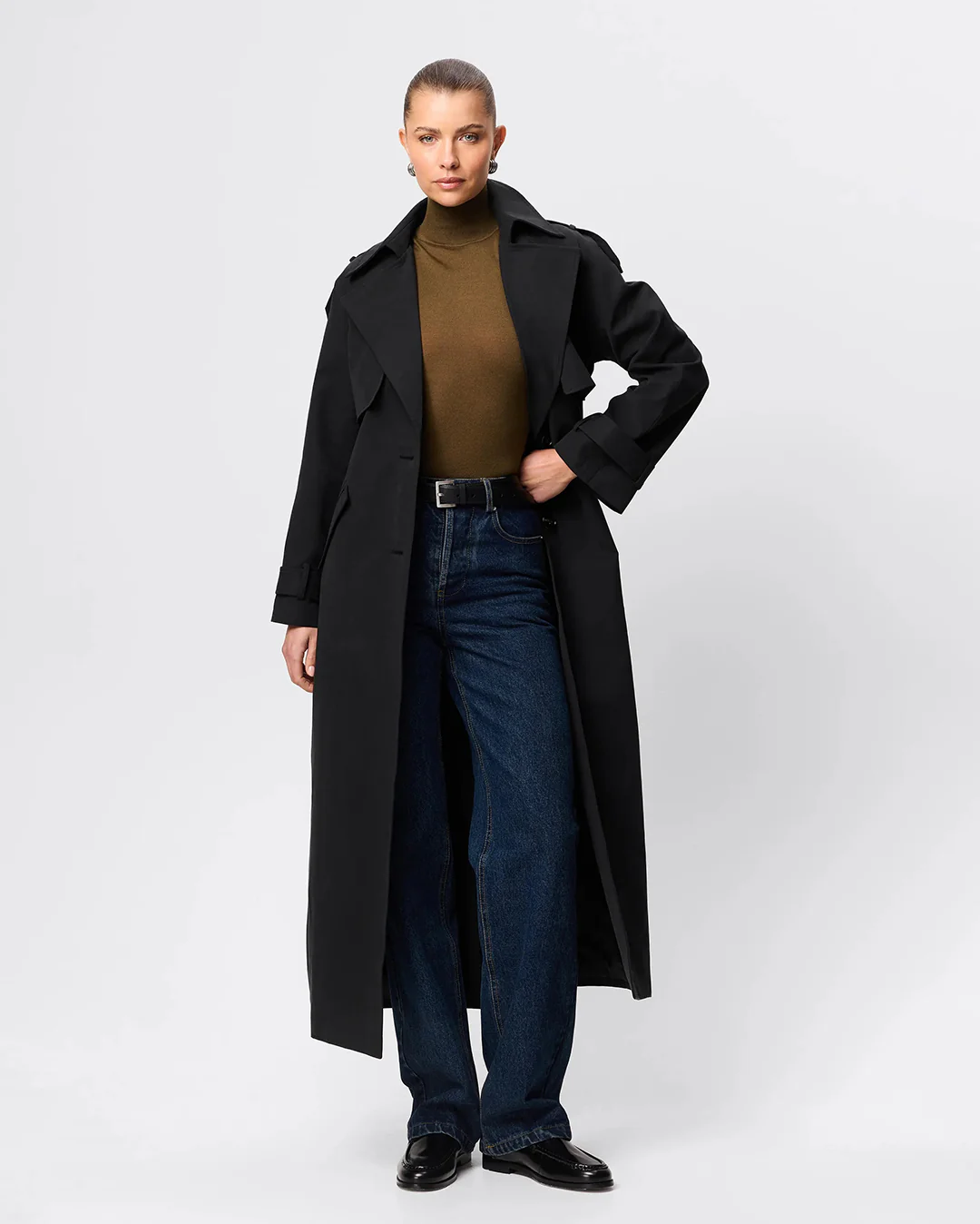 Franklin Trench Coat - Black