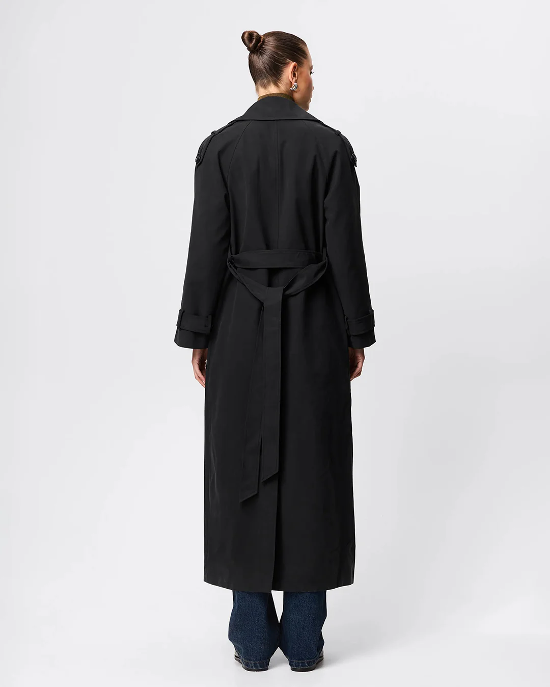 Franklin Trench Coat - Black - Image 6
