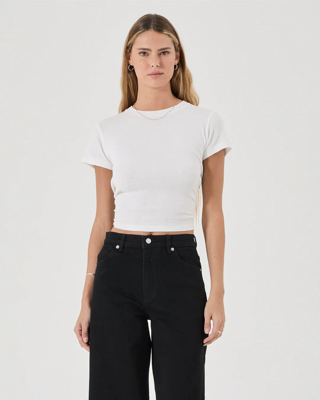 Gigi Barrel Denim Jeans - Jet Black - Image 3