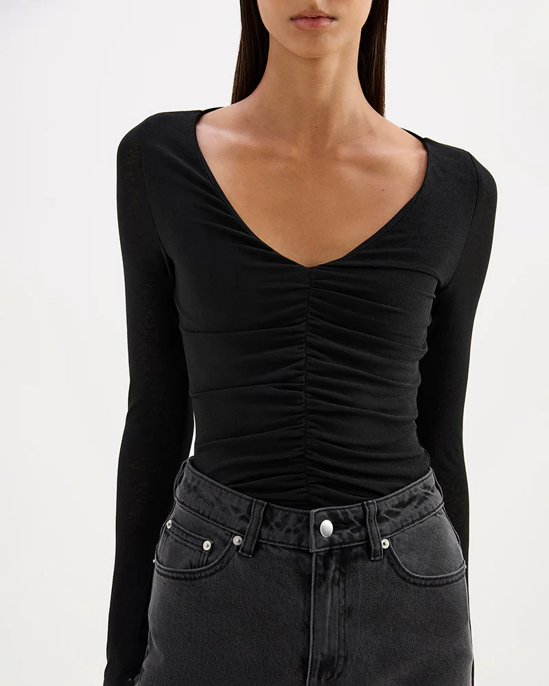Gigi Mesh Top - Black - Image 5