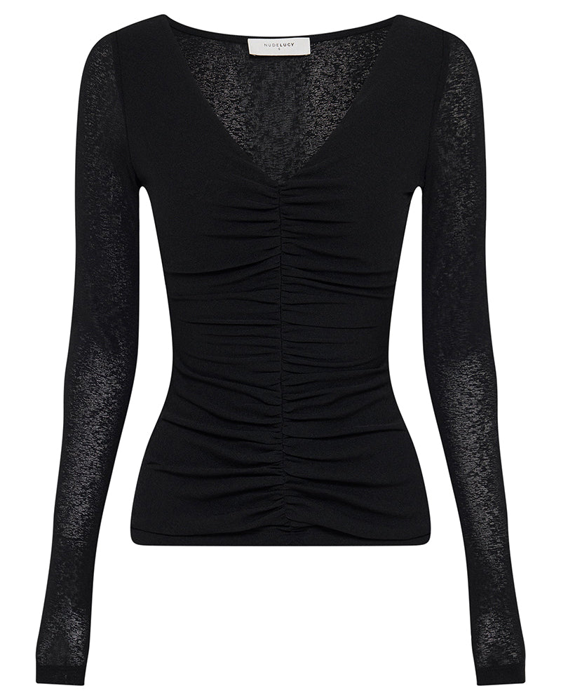 Gigi Mesh Top - Black - Image 6