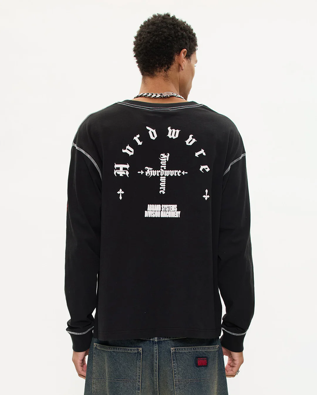 Goth Bobby Long Sleeve T-Shirt - Black - Image 3