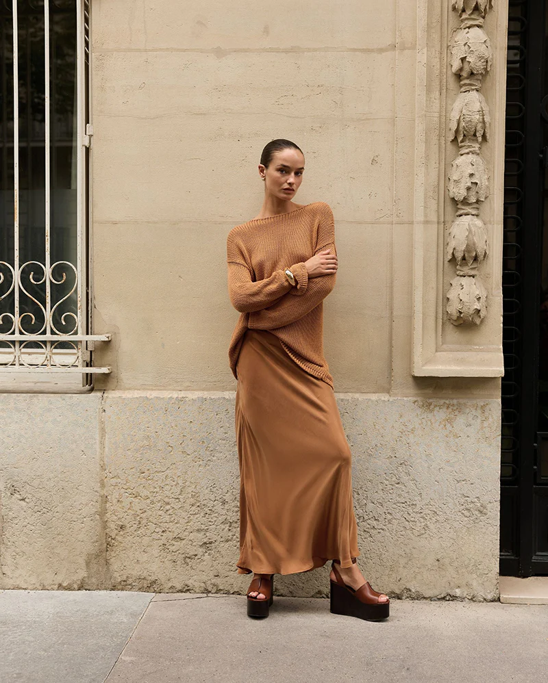 Heidi Maxi Skirt - Toffee