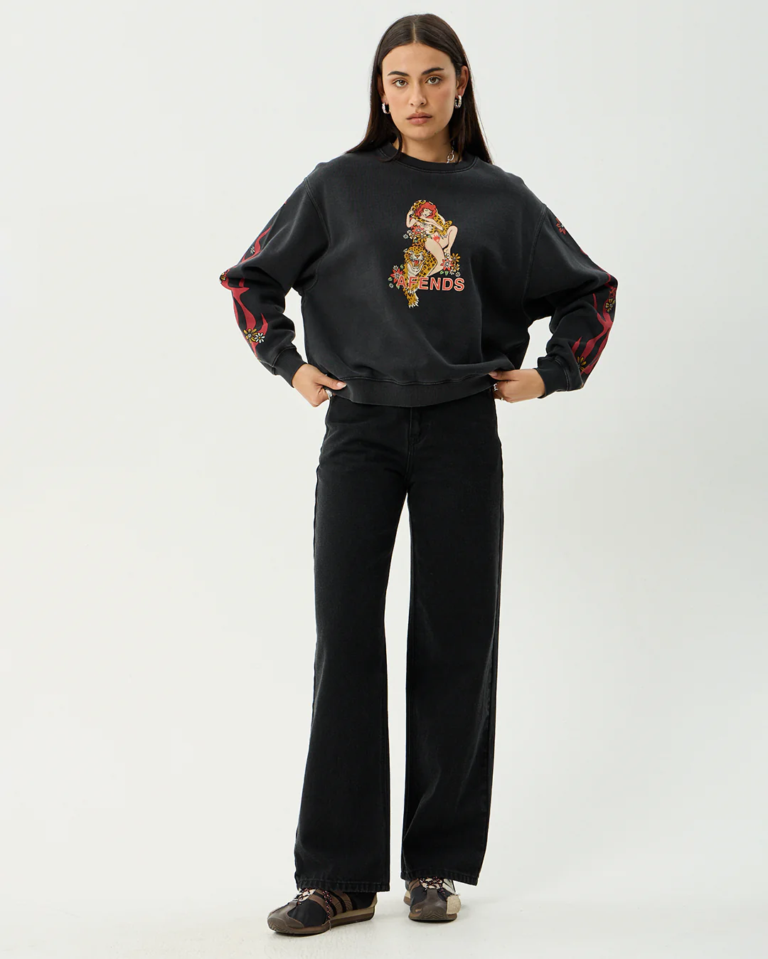 Hellcat - Recycled Crew Neck - Stone Black - Image 2
