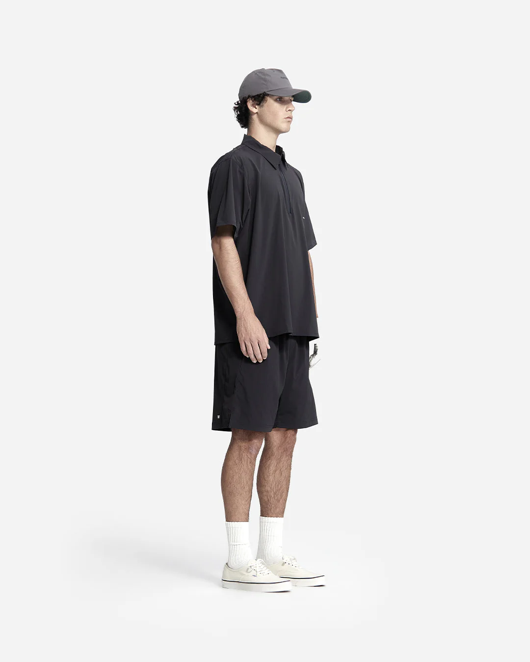 Hybrid Half Zip - Navy - Image 3