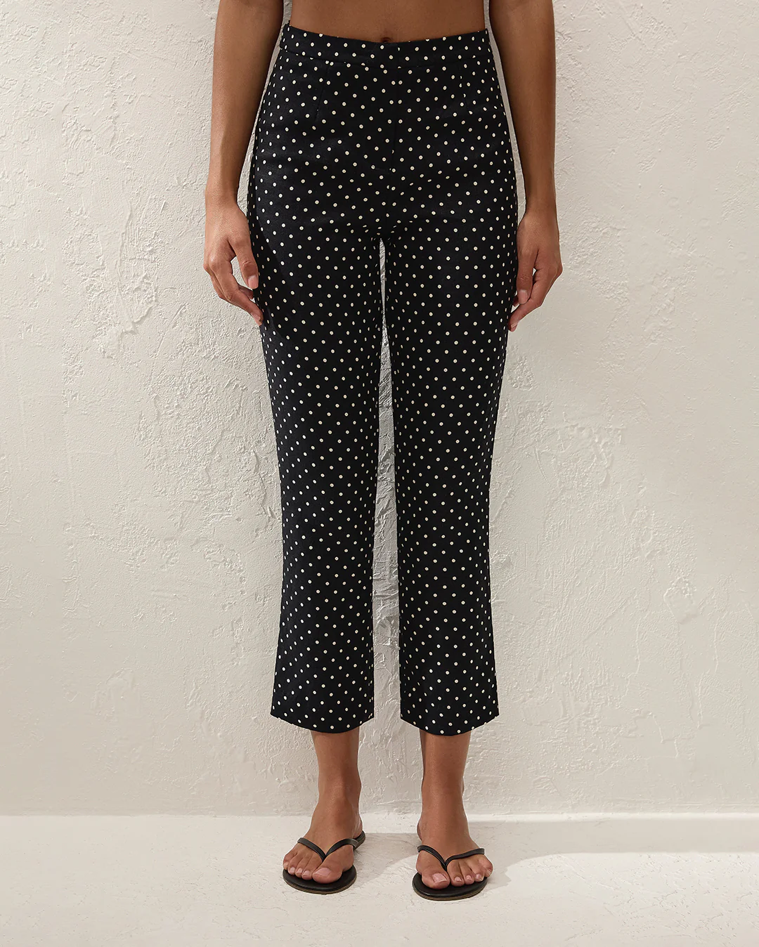 Iria Capri Pant - Lola Polka Dot - Black/Cream