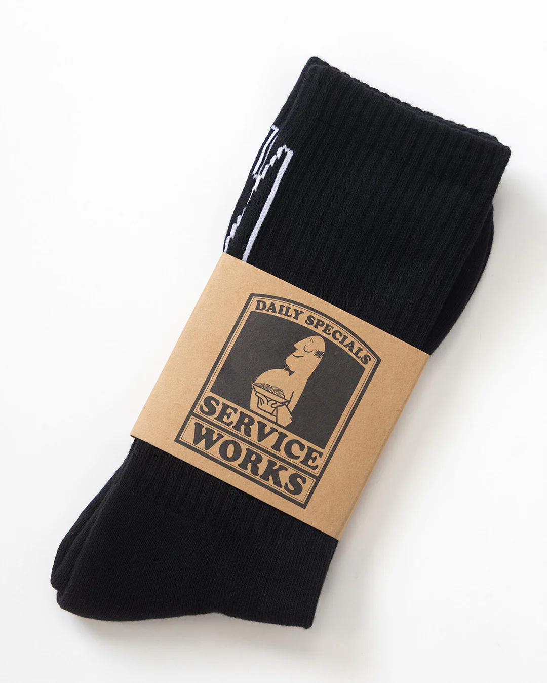 Knife & Fork Socks - Black - Image 2