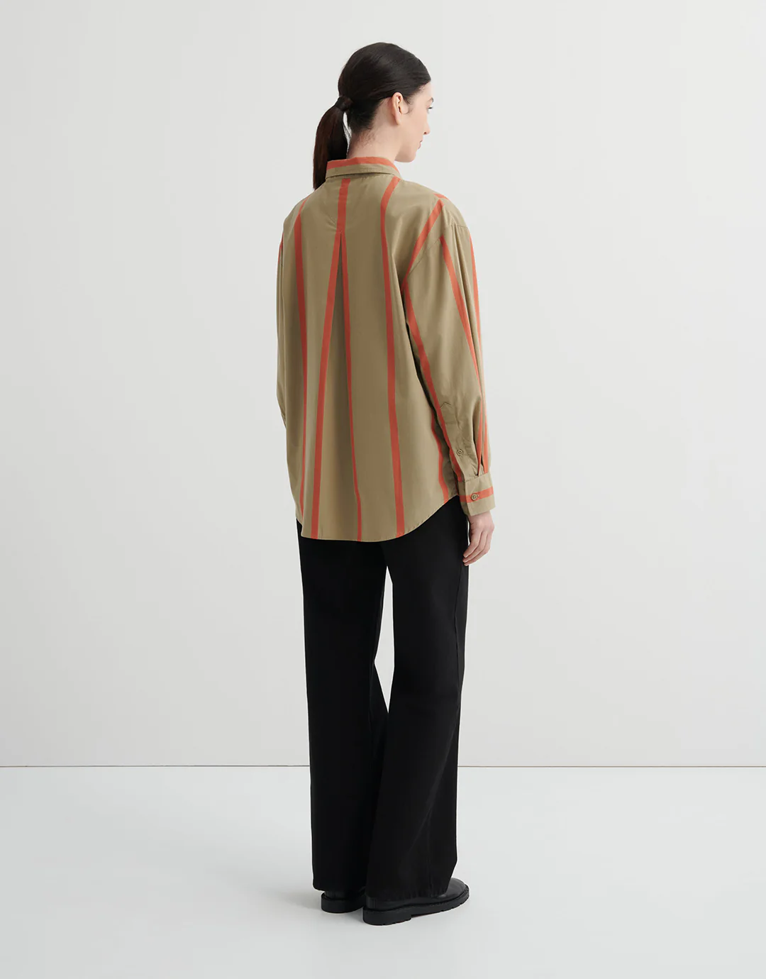 Maker Long Sleeve Shirt - Nasturtium Stripe - Image 5