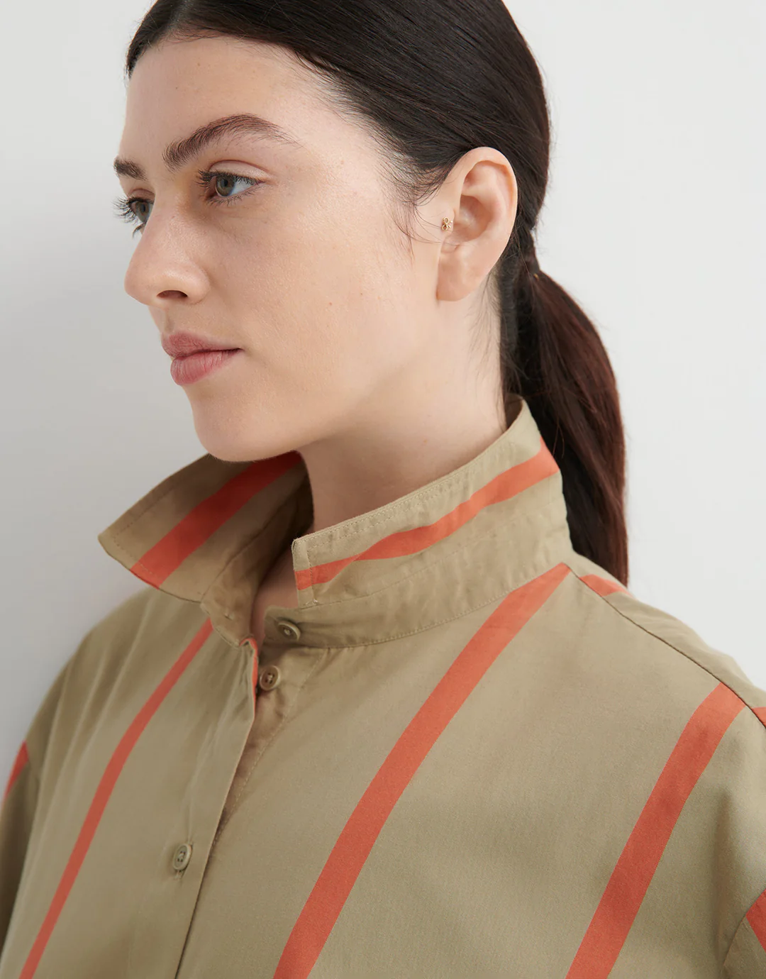 Maker Long Sleeve Shirt - Nasturtium Stripe - Image 6