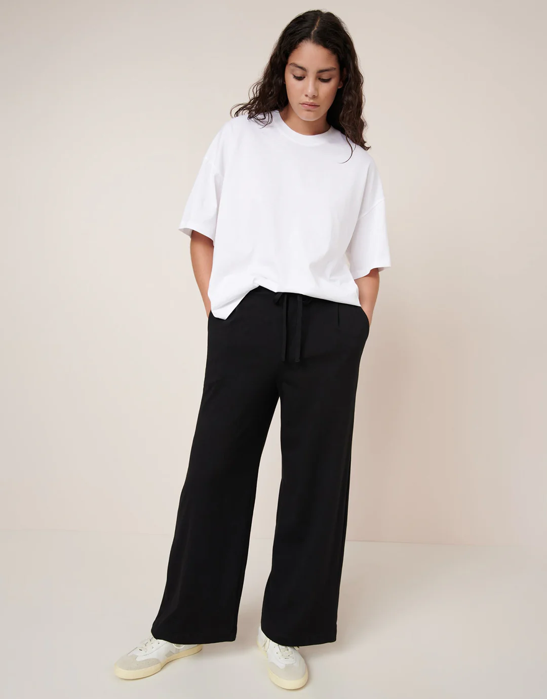 Wide Leg Pants - Black - Image 3