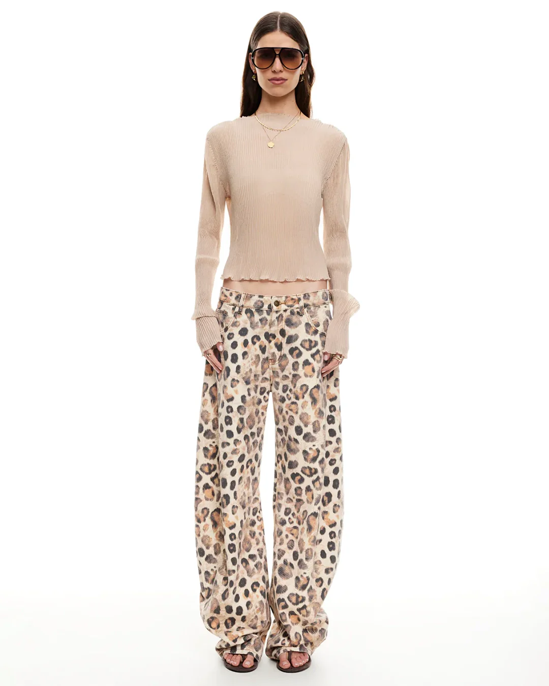 Ford Long Sleeve Top - Beige