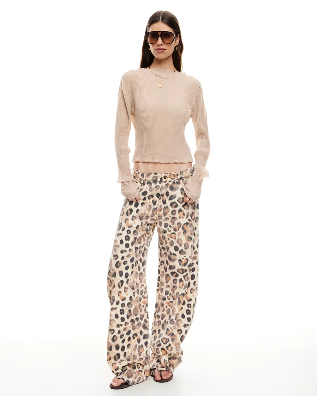 Ford Long Sleeve Top - Beige - Image 3